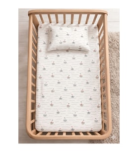 %100 Pamuk Lastikli Bebek Çarşafı + Yastık Kılıfı Park Yatak 60x120 70x110 70x120 Uyumlu