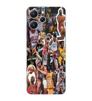 Xiaomi Redmi 12 Uyumlu Uyumlu Basketbol Tasarımlı Şeffaf Telefon Kılıfı