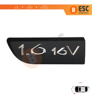 Renault Megane MK2 Scenic MK2 için Sol Taraf Siyah 1.6 16V Monogram Amblemi Yazısı 8200209130