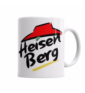 HEISENBERG BREAKING BAD LOGO PIZZA Kupa Bardak Porselen