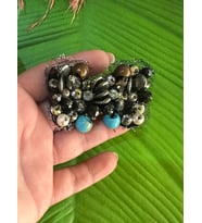 7X4 CM TAŞLI BONCUKLU FİYONK ARM DİKİŞ GİYİM AKSESUARI