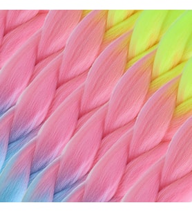 Afrika Örgülük Ombreli Sen 100 Gr. / Neon Sarı / Pembe / Açık Mi
