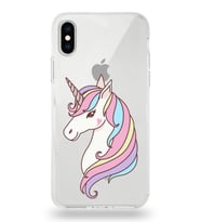 Apple iPhone XS Uyumlu Kapak Sevimli Karakterler Tasarımlı Şeffaf Silikon Kılıf