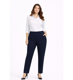 Kadın Kumaş Pantolon Kemer Lastikli BGL-ST05283