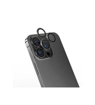 Apple iPhone 15 Pro Uyumlu Zore CL-13 Kamera Lens Koruyucu (Koyu Gri)
