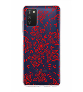 Samsung Galaxy A03s  Kapak Nostalji Desen Tasarımlı Şeffaf Silikon Kılıf