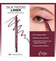 Cosmetics Silk Tattoo Liner Suya Dayanıklı İpeksi Jel Göz Kalemi - 04 Deep Wine