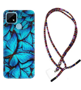 Realme C11 C21 C21Y C25Y C11 2021 Kılıf Boyun Asklı Rasta Silikon Owl 1351