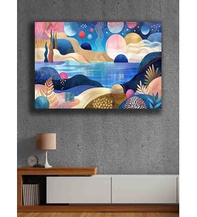 Koç stüdyo Modern tasarım kanvas tablo 50x70 (Çok Renkli)