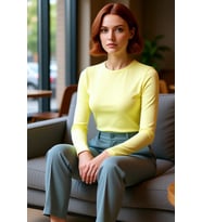 Kadın Antrasit Viskon Çizgili Fitted Uzun Kollu Basic Bluz Cool & Comfort Persona İle Günlük