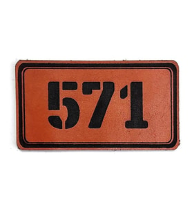 571 Deri PEÇ- Arma - Patch (Taba)
