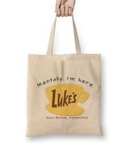 Mentally I'm Here Lukes Diner Bez Çanta Uzun Saplı