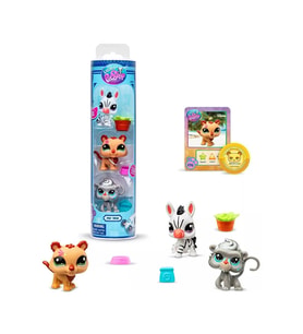 Littlest Pet Shop Seri 2 Zebra - Maymun Ve Aslan Lps Minişler 3'Lü Figür Seti