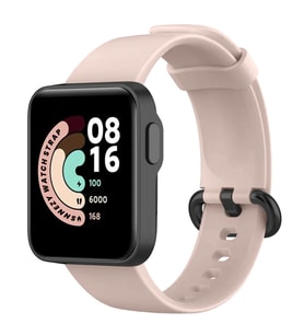 Xiaomi Mi Watch Lite Kordon Tam Uyumlu Eternity Silikon Kordon (Açık Pembe)