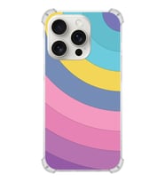 PrintiFy Apple iPhone 15 Pro Max (Kamera Açık) Uyumlu Köşe Korumalı Renk Cümbüşü B Kılıf
