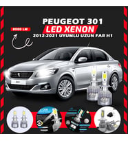Peugeot 301 2012-2021 Uzun Far Uyumlu Şimşek Etkili Led Xenon Performance Series H1