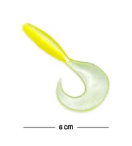 Silikon Kurt Yem - 60mm - Sarı/Beyaz - Yumy (18065-463)