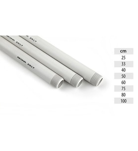 PVC Uzatma Borusu (Beyaz)-75 cm-5 Adet