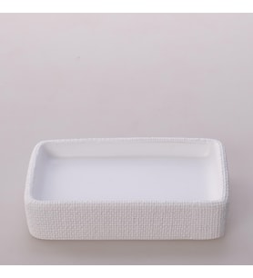 Linen Katı Sabunluk Beyaz