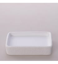 Linen Katı Sabunluk Beyaz
