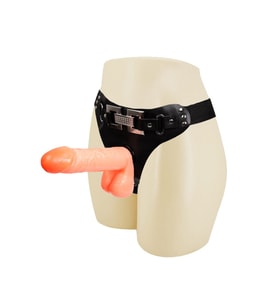 ETSMagaza Belden Bağlamalı İçi Dolu Strapon Penis 18,2cm