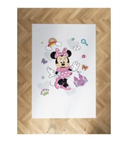 MEKTA HOME BEBEK VE ÇOCUK ODASI Minnie Mause Küçük Figür Desenli Halı