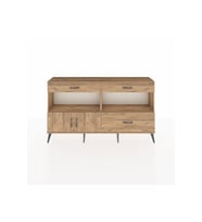 Arges Konsol 2 Raflı 3 Çekmeceli 2 Kapaklı 176x30x99 Çam-Çam