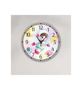 bilge çocuk Tasarımlı Duvar Saati 30 x 30 CM (Karışık)
