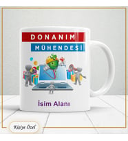 Donanım Mühendislerine Özel İsim Yazılabilir Kupa Bardak – Kişiye Özel Meslek Temalı Hediye-117