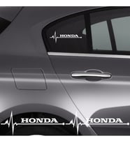 Honda Accort İçin Uyumlu Aksesuar Oto Ritim Sticker 2 Adet 20*9 Cm