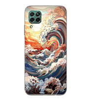 Huawei P40 Lite Uyumlu Baskılı Yumuşak Silikon Şeffaf Telefon Kılıfı