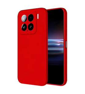 Xiaomi Mi 15 Pro Kılıf Nano İçi Kadife Silikon - Kırmızı