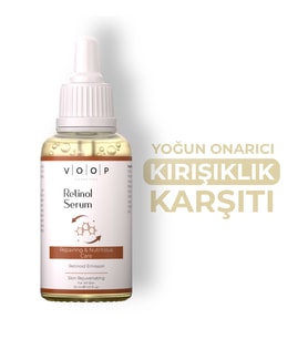 Kırışıklık ve Yaşlanma Karşıtı Bariyer Onarıcı Cilt Yenileyici Serum 30ml  (%1 Retinol + Ceramides)