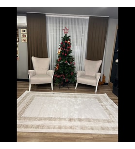 Hoom Rugs Nita 1203 Bej Modern Makina Halısı