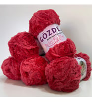 Gözde Polar Kürk El Örgü ipi  500 gr Kırmızı