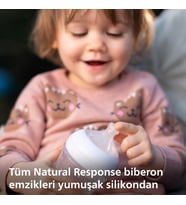 Philips Avent Doğal Tepkili Biberon Emziği, 2’li Paket, 0 Ay+, 1 Numara, Akıtmaz Emzik