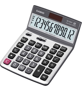 Casio DX-120ST Masaüstü Hesap Makinesi (Açık Gri-Koyu Gri)