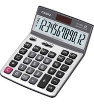 Casio DX-120ST Masaüstü Hesap Makinesi (Açık Gri-Koyu Gri)
