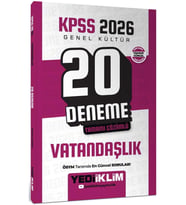 Kpss 2026 Gk Vatandaşlık 20 Çözümlü Deneme Yediiklim