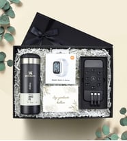 Kişiye Özel Stanley Termos Akıllı Saat Powerbank Premium Hediye Seti