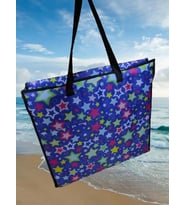 Hobi Store Katlanabilir Çanta Şezlong ( Blue Star )