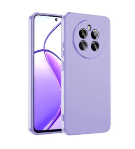 Realme 12 4G Uyumlu Kılıf Zore Mara Lansman Kapak (Lila)