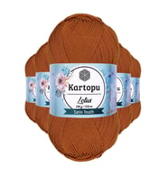 5 Adet Lotus Bikini Büstiyer Bluz Örgü İpi K302 Tarçın