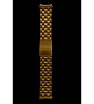 20MM ÇAPINDA UCU KAVİSLİ GOLD RENK ÇELİK SAAT KORDONU