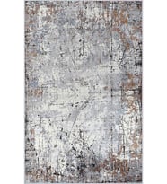 Eliana Home Baskılı, Yıkanabilir Kaymaz Taban Salon Halısı LNA0409 100x150 cm (Gri)