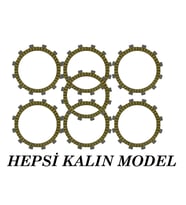 CF Moto NK 250 Uyumlu Debriyaj Balata Seti 7 Li Kevlar Isıya Dayanıklı Thailand Malı ARASMOTO (Siyah)