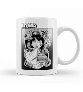 Serial Experiments Lain Manga Kupa Bardak Porselen