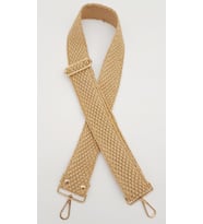 Angel Çanta Aksesuar 120x5 cm Hasır Model Kolon Çanta Sapı Light Gold Metalli