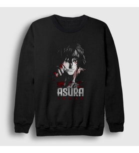 Presmono Unisex Siyah Ohma Tokita V2 Anime Kengan Ashura Sweatshirt 318158tt