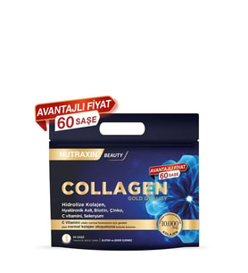 Nutraxin Collagen Gold Quality Hidrolize Kolajen 60 Saşe (Krem)